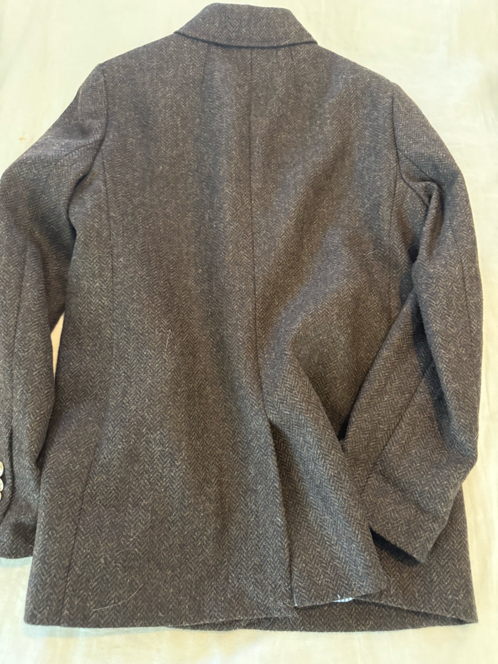 J. Crew Wool Women's Double-Breasted Brown Blazer Jacket NWOT 1349 - Picture 9 of 10